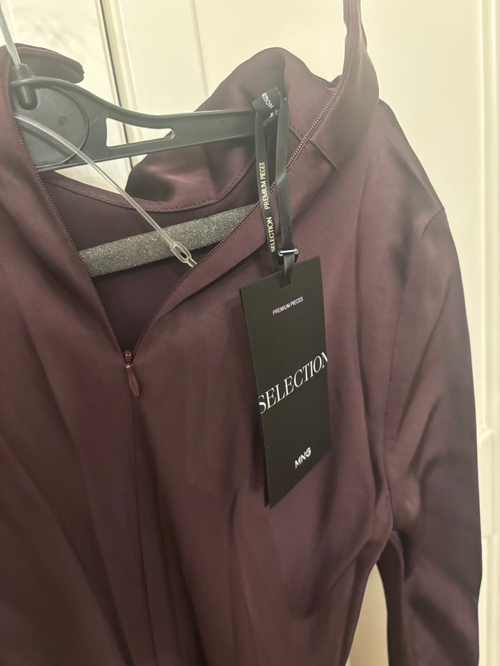 Uzun Mor Gotik Kadın Elbise - Görsel 2