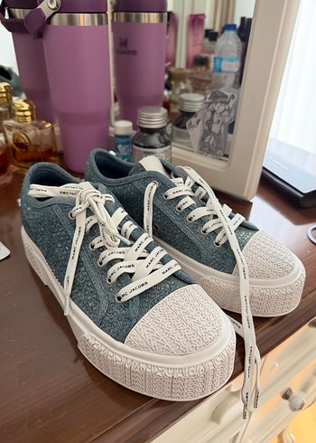 Marc Jacobs Kadin Mavi Denim Platform Spor Ayakkabi
