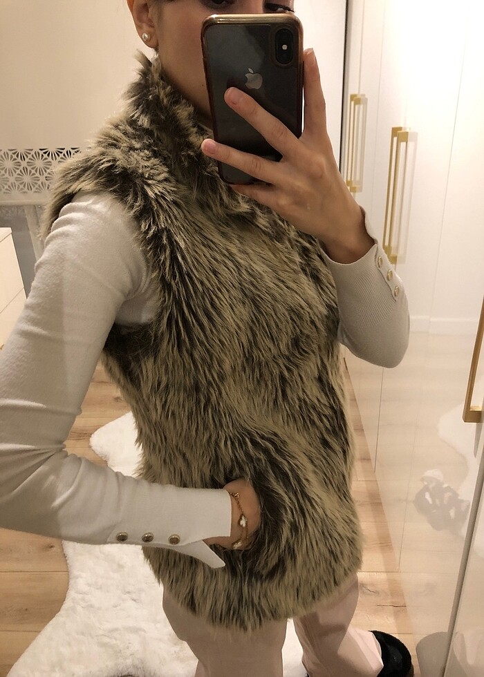 Lcw kürk yelek - Görsel 2