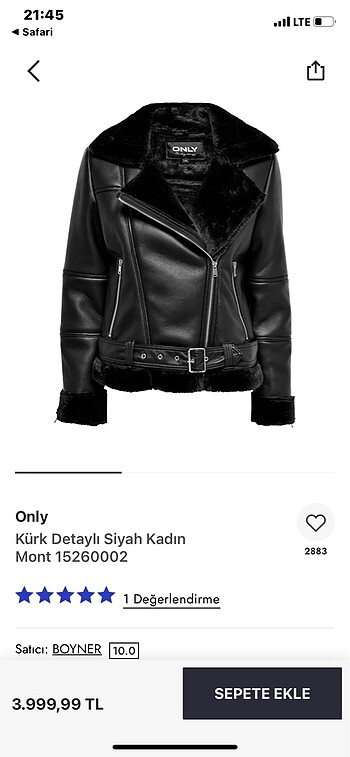 xs Beden siyah Renk Orjinaldir