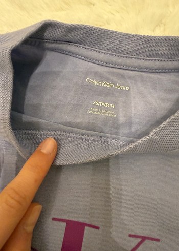 Calvin Klein Jeans Mor Kız Tişört - Görsel 2