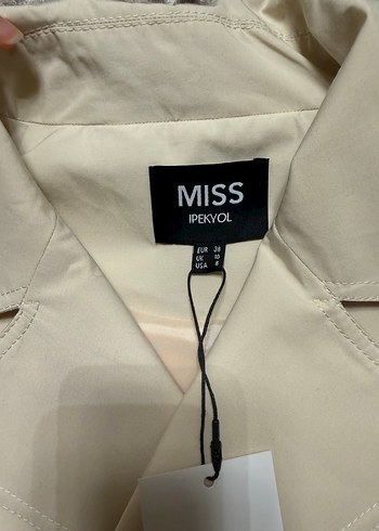 Bej Kadın Midi Trençkot - Görsel 7