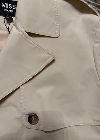 Bej Kadın Midi Trençkot - Görsel 3