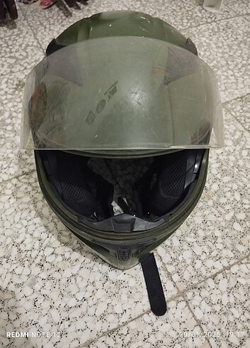 JK20 Çene Açılır Güneş Vizörlü Kask Yeşil  - Görsel 7