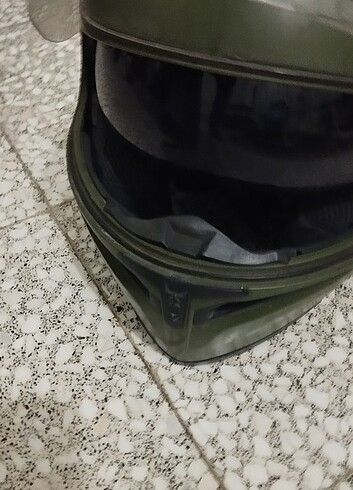 JK20 Çene Açılır Güneş Vizörlü Kask Yeşil  - Görsel 9