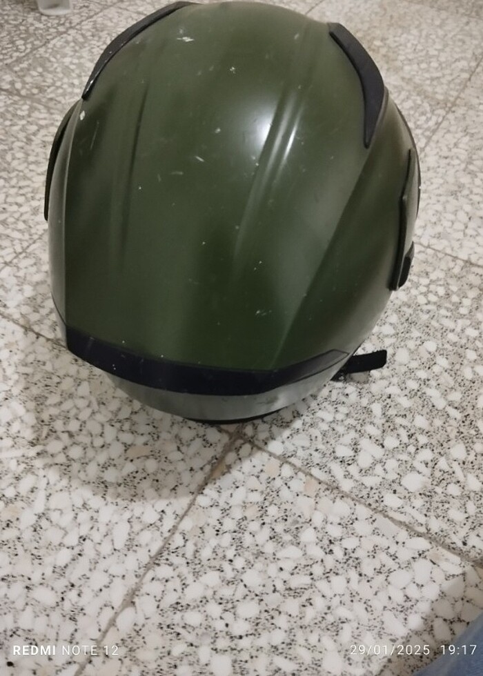 JK20 Çene Açılır Güneş Vizörlü Kask Yeşil  - Görsel 3