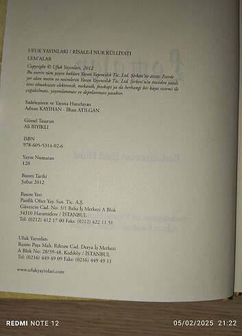 Lemalar Bediüzzaman Said Nursi - Görsel 3