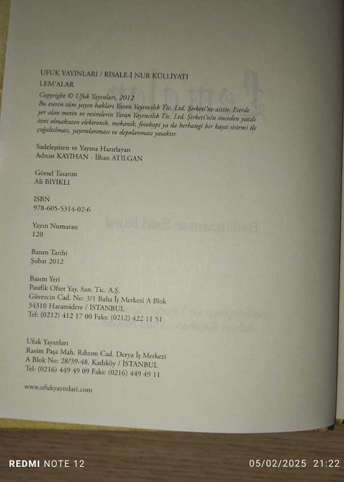 Lemalar Bediüzzaman Said Nursi - Görsel 3