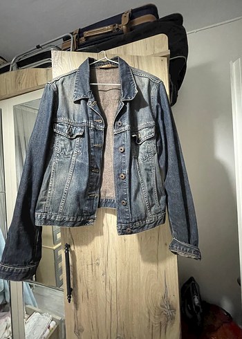 Diğer Kadın Mavi Bol Kesim Denim Ceket