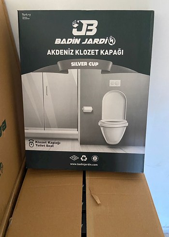 Badin Jardı Gri Klozet Kapağı