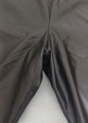 Siyah Deri Pantolon - Görsel 4