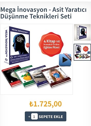 Beden Renk Asit Yaratıcı Düşünme Teknikleri Seti