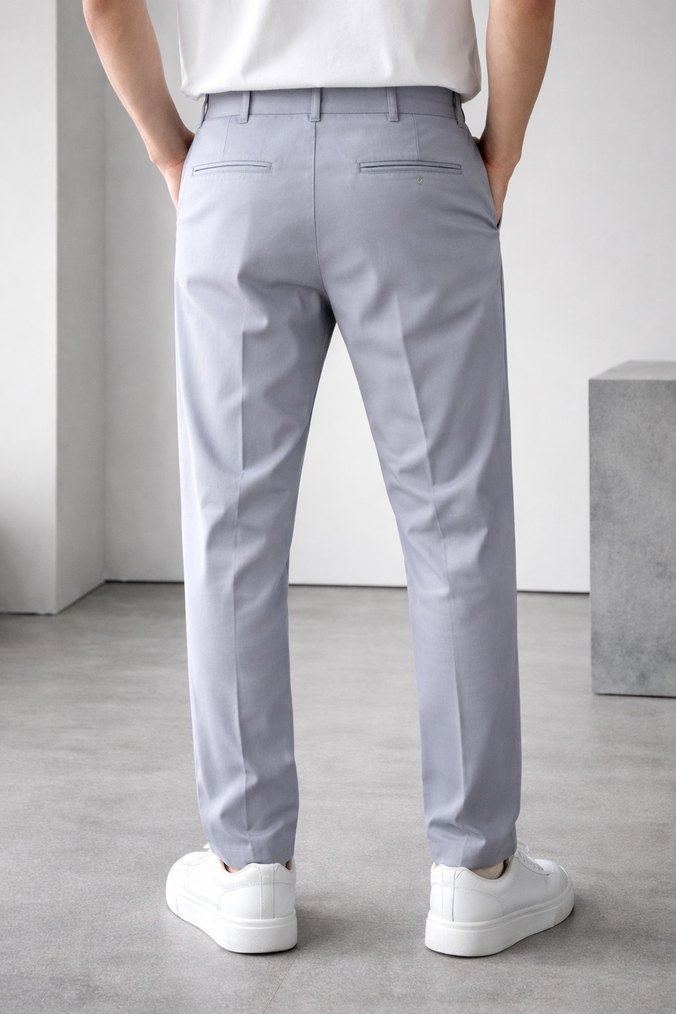 Gri Erkek Regular Fit Rahat Pantolon - Görsel 2