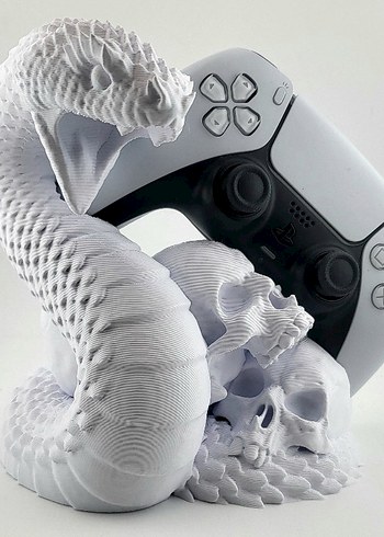 Yılan ve Kafatası Temalı PlayStation Kumanda Tutucu