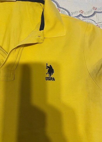 Erkek Sarı Kısa Kollu Polo Yaka Tişört