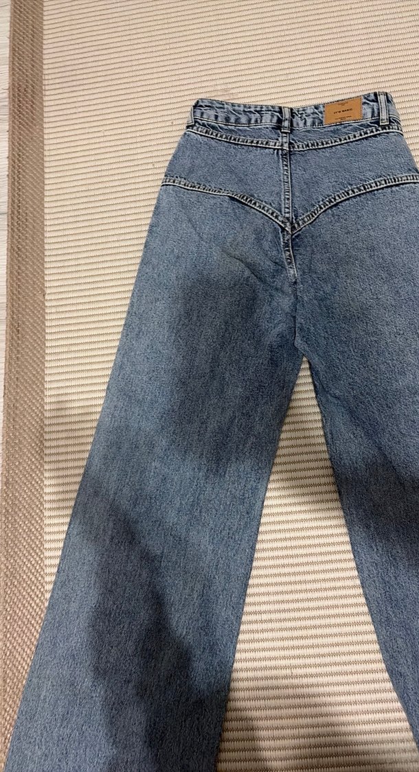 Yüksek Bel Açık Mavi Denim Jean — görsel 2/3