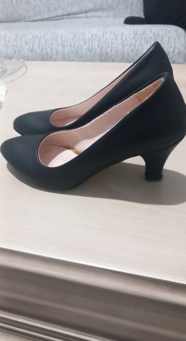 Klasik Mavi Tokalı Stiletto Topuklu Kadın Ayakkabı - Görsel 2