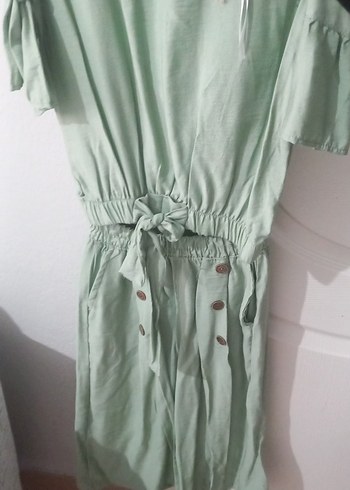 yeşil kız çocuğu tulum - Görsel 6