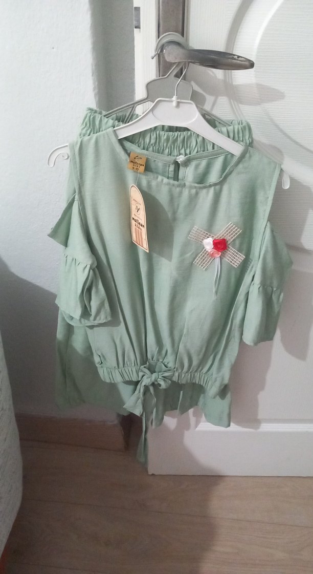 yeşil kız çocuğu tulum - Görsel 4