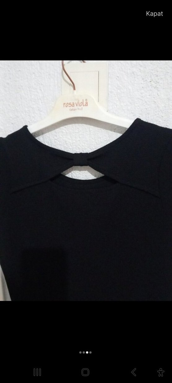 Kadın Siyah Midi Goth Elbise - Görsel 2