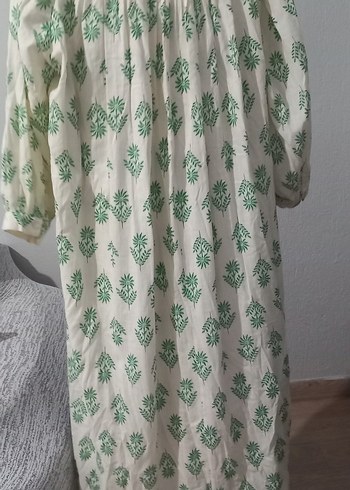 Nakışlı Yeşil Hamile Uzun Etek - Görsel 4