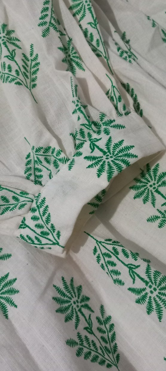 Nakışlı Yeşil Hamile Uzun Etek - Görsel 3