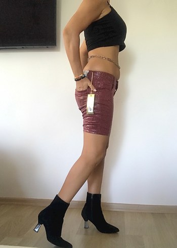 Desenli Kadın Şort - Görsel 2