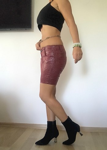 Desenli Kadın Şort - Görsel 3