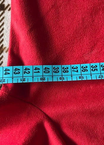 Kırmızı Süet Elbise - Görsel 7