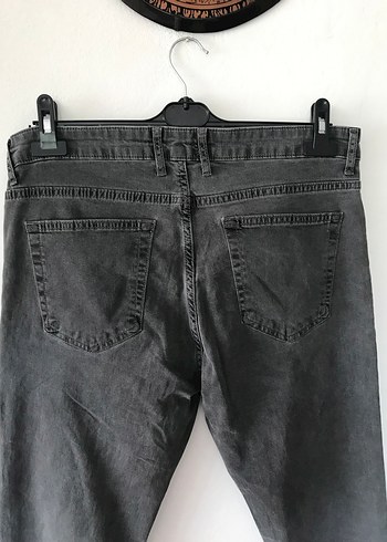 31 Beden Gri Erkek Denim Pantolon Regular Fit Kot Pantolon