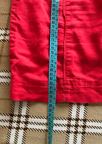 Kırmızı keten elbise - Görsel 13