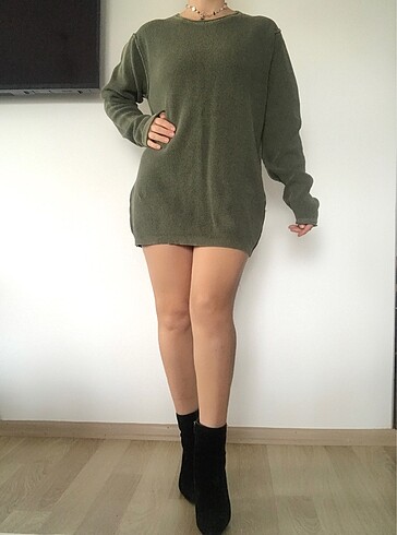 Diğer Erkek Rahat Kalıp Fitilli Uzun Kollu Sweatshirt