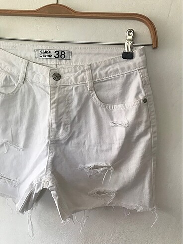 36 Beden Beyaz kot şort