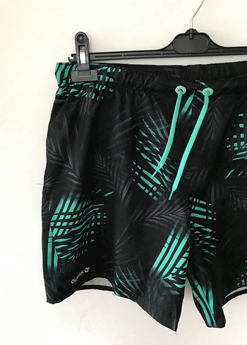 Erkek Siyah-Yeşil Şort - Görsel 2