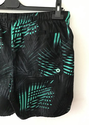 Erkek Siyah-Yeşil Şort - Görsel 5