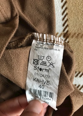 Yumuşak Süet Ofis Elbise - Görsel 11