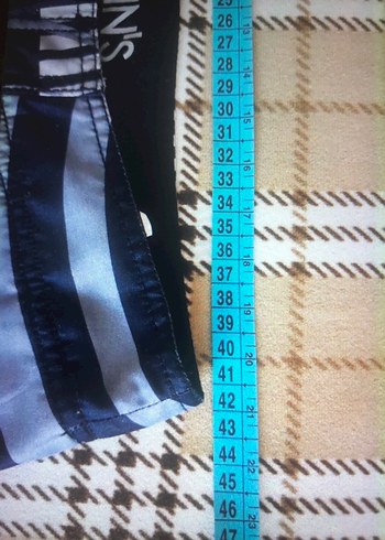 Gri Desenli Erkek Midi Yüzme Şortu - Görsel 8