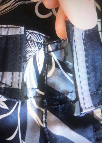 Gri Desenli Erkek Midi Yüzme Şortu - Görsel 11