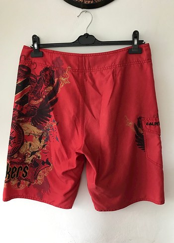 Baskılı Kırmızı Erkek Mayo Şort - Görsel 3