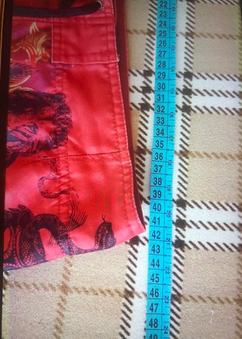 Baskılı Kırmızı Erkek Mayo Şort - Görsel 7