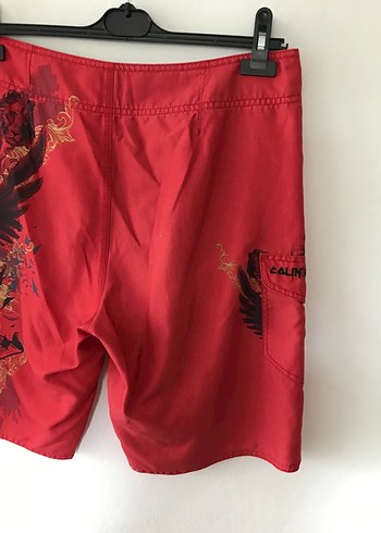 Baskılı Kırmızı Erkek Mayo Şort - Görsel 6