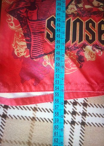 Baskılı Kırmızı Erkek Mayo Şort - Görsel 8