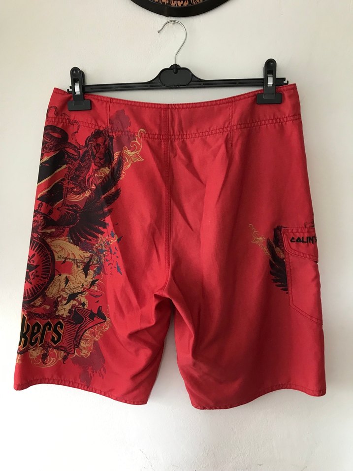 Baskılı Kırmızı Erkek Mayo Şort - Görsel 3