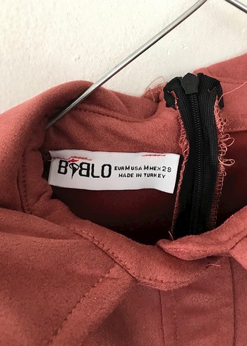 Scuba Süet Kumaş Tasarım Elbise - Görsel 6