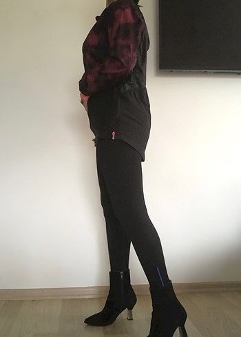 Siyah Spor Tayt- Spor Üst - Görsel 4