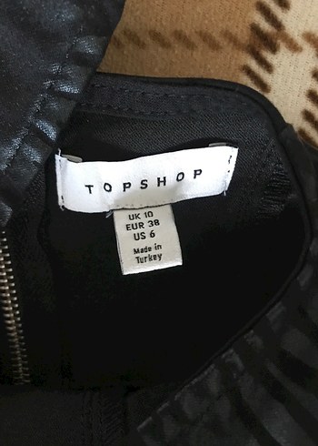 Siyah Desenli Elbise - Görsel 16