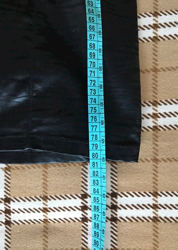 Siyah Desenli Elbise - Görsel 14