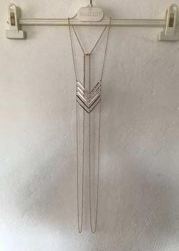 Altın Renk Parlak Kadın Vücut Zinciri - Görsel 2