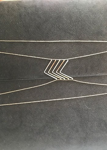 Altın Renk Parlak Kadın Vücut Zinciri - Görsel 5