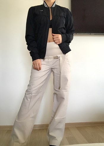 Nike Siyah Fermuarlı Bomber Kadın Mevsimlik Ceket - Görsel 15